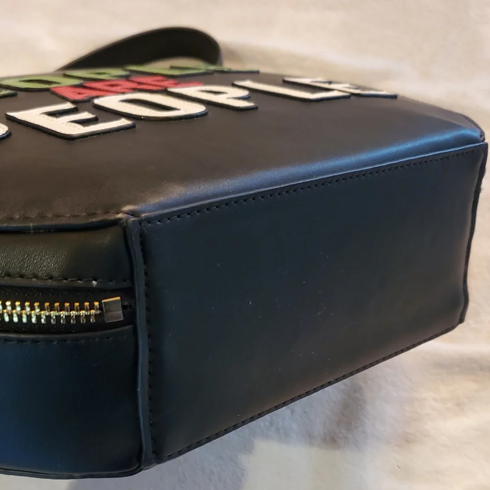 NWT-CRISTIAN SIRIANO "PEOPLE ARE PEOPLE-shoulder bag -leather"Limited Edition" - Picture 10 of 13